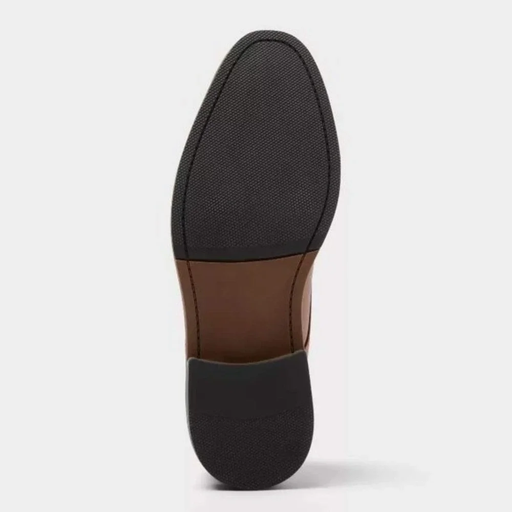 Men's Leo Dress Shoes by Goodfellow & Co Brown Size 12W New With Tags